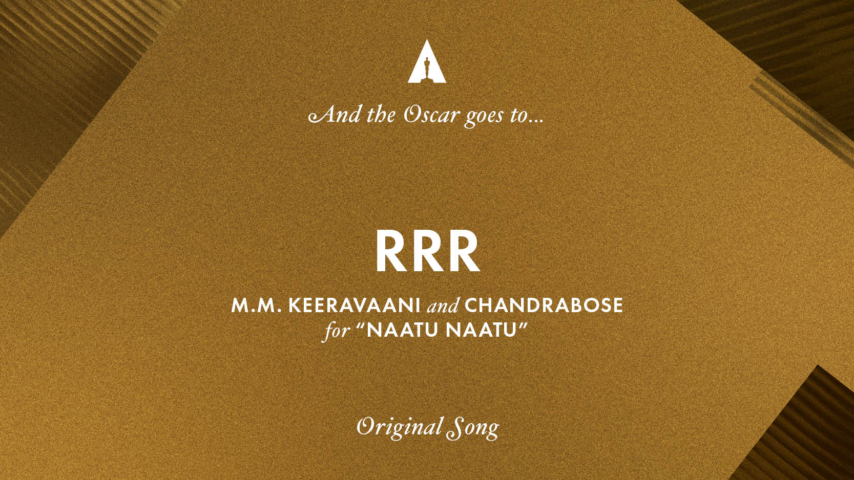 Best song for Oscar Award Nattu Nattu from RRR movie