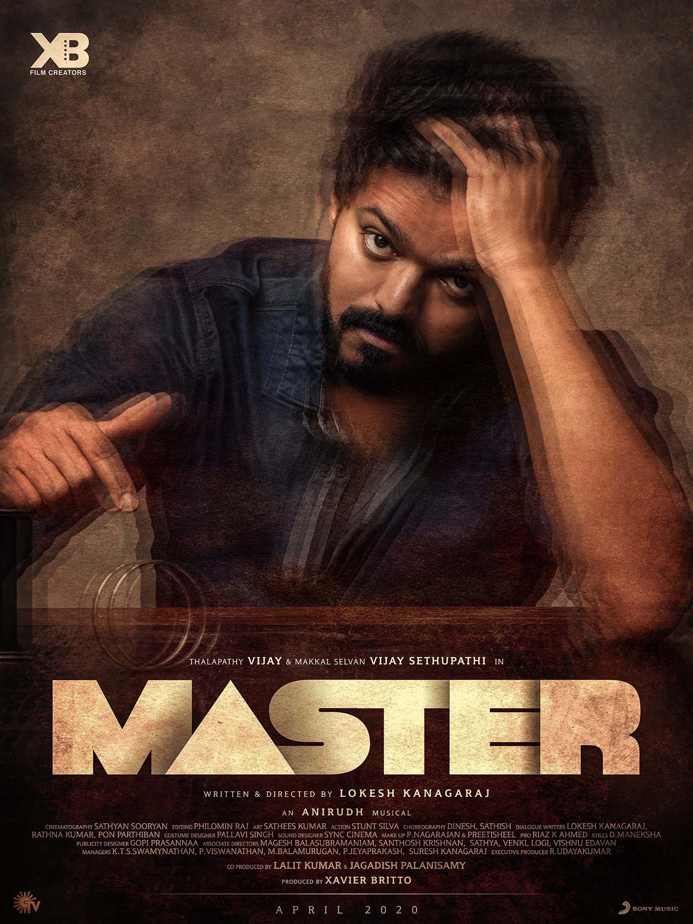Vijay in Master Movie First Look Poster | Vijay Sethupathi