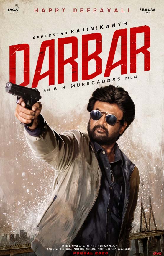 Thalivar Rajinikanth in Darbar Movie Deepavali Wishes Poster