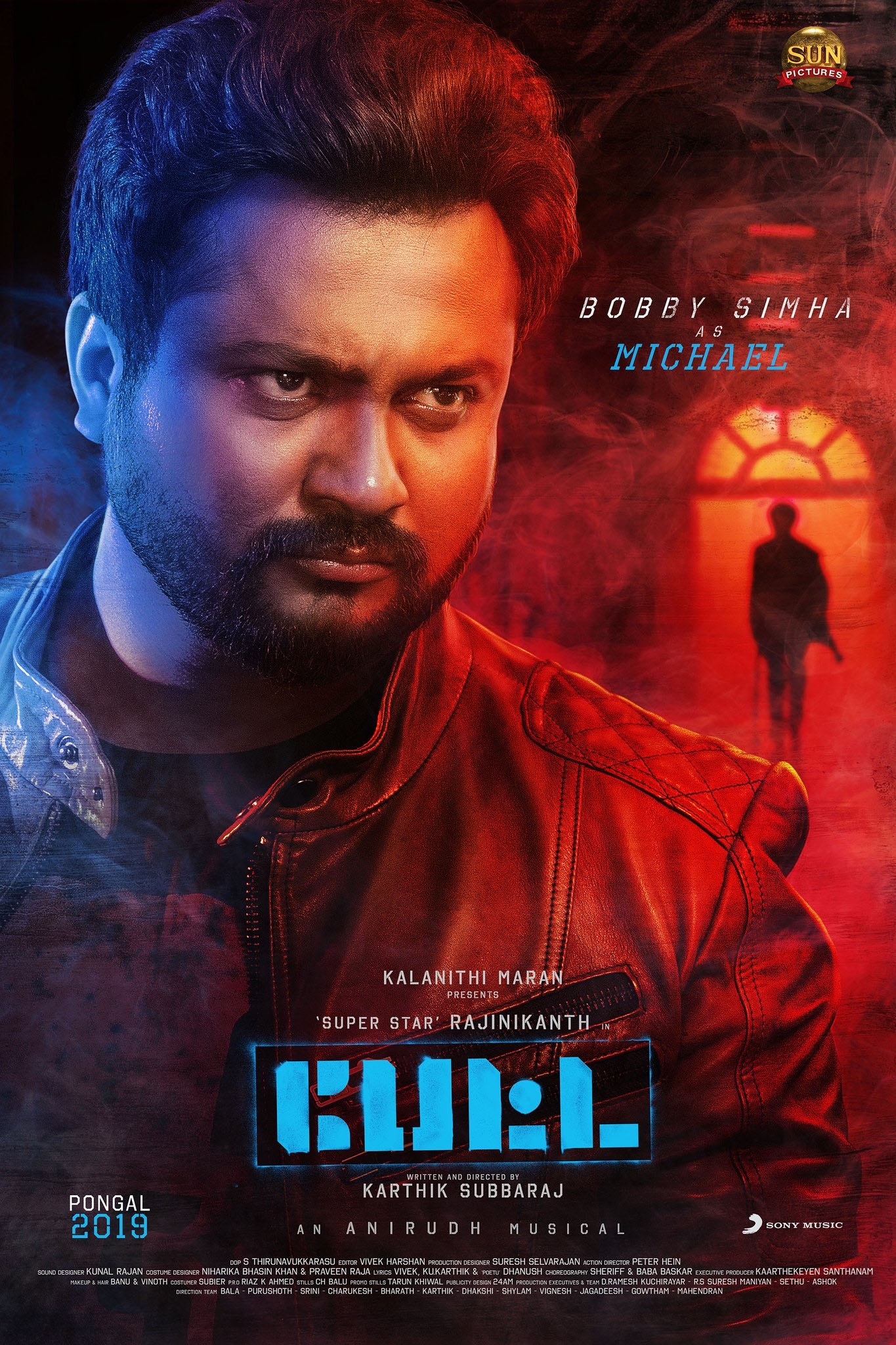 Bobby Simha as Michael in Petta Movie Poster