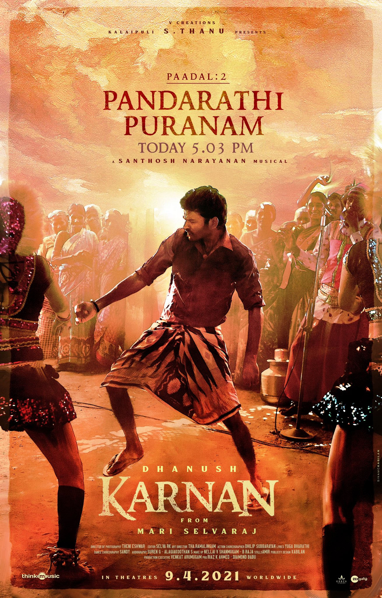 Pandarathi Puranam from Karnan movie | Dhanush,Santhosh Narayanan, Mari selvaraj