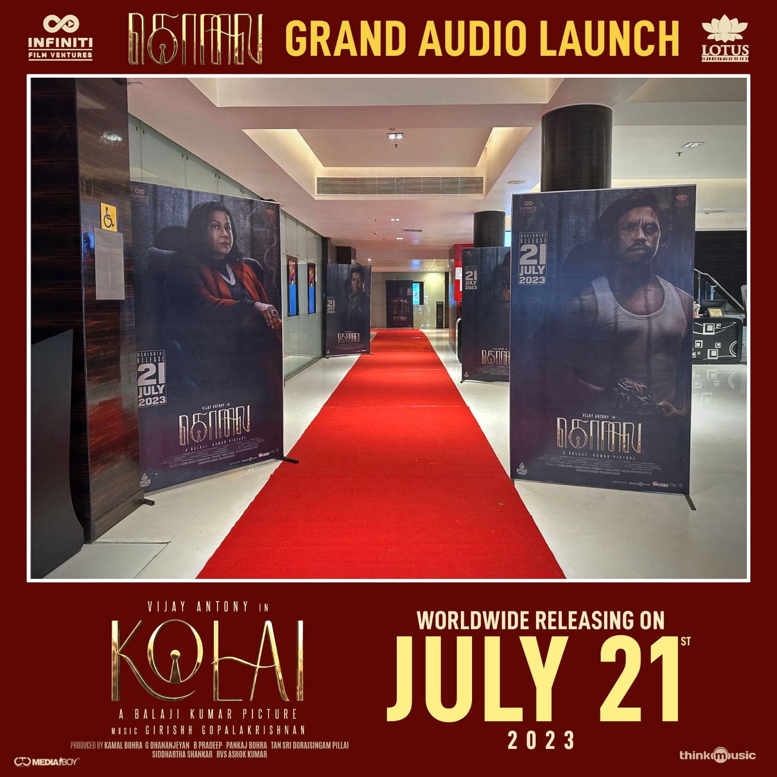 Vijay Antony in Kolai movie Audio Launch