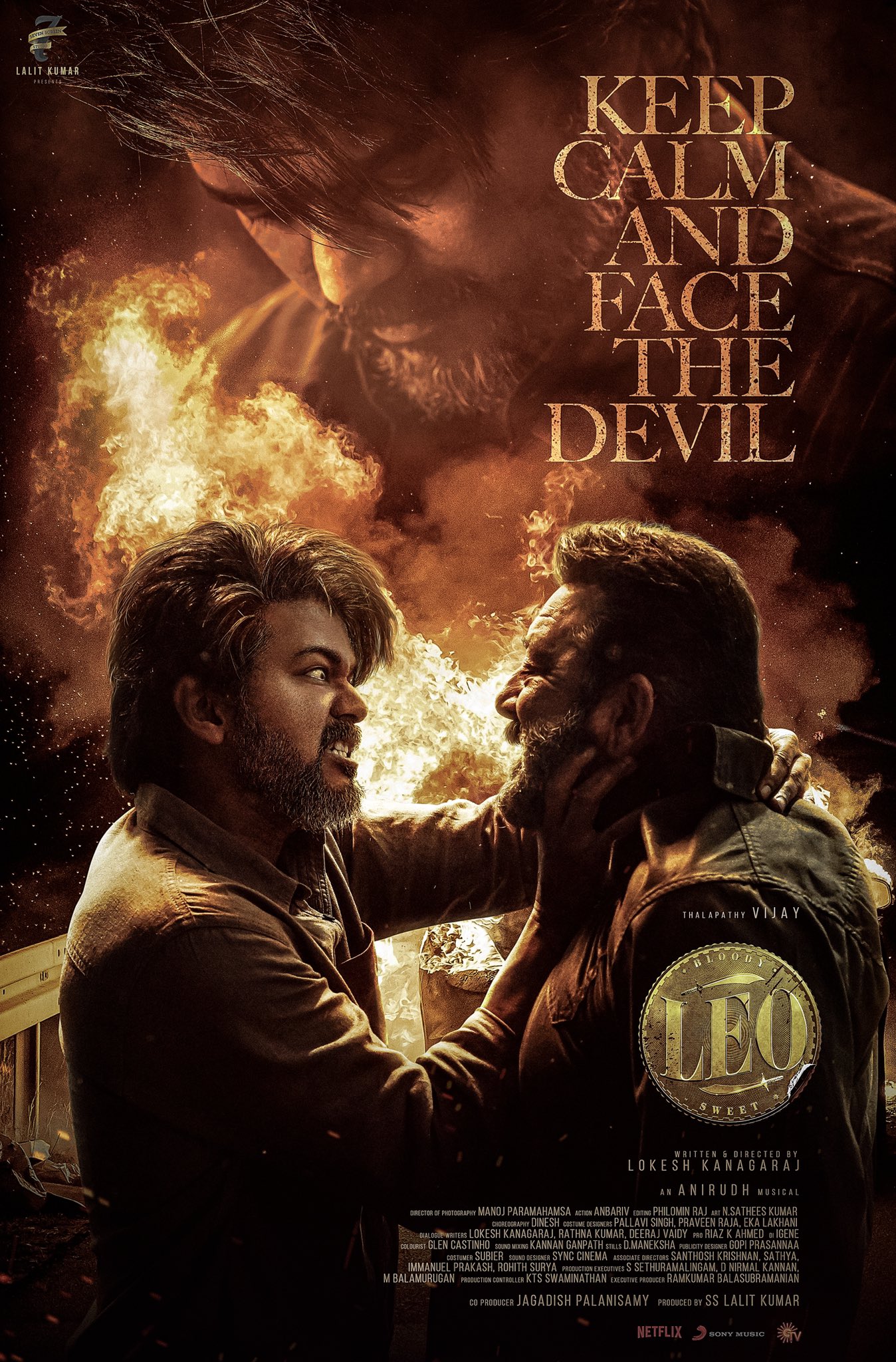 Leo Movie Hindi Poster out | Vijay | Lokesh Kanagaraj | Anirudh
