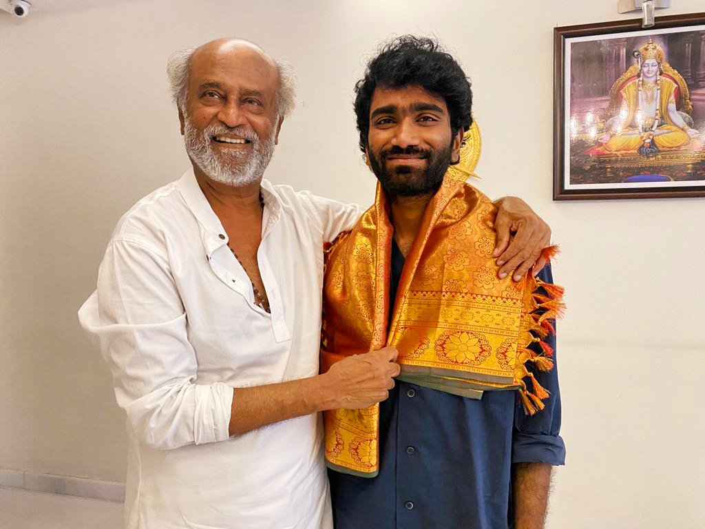 Love Today movie actor and director gets wishes from Rajinikanth