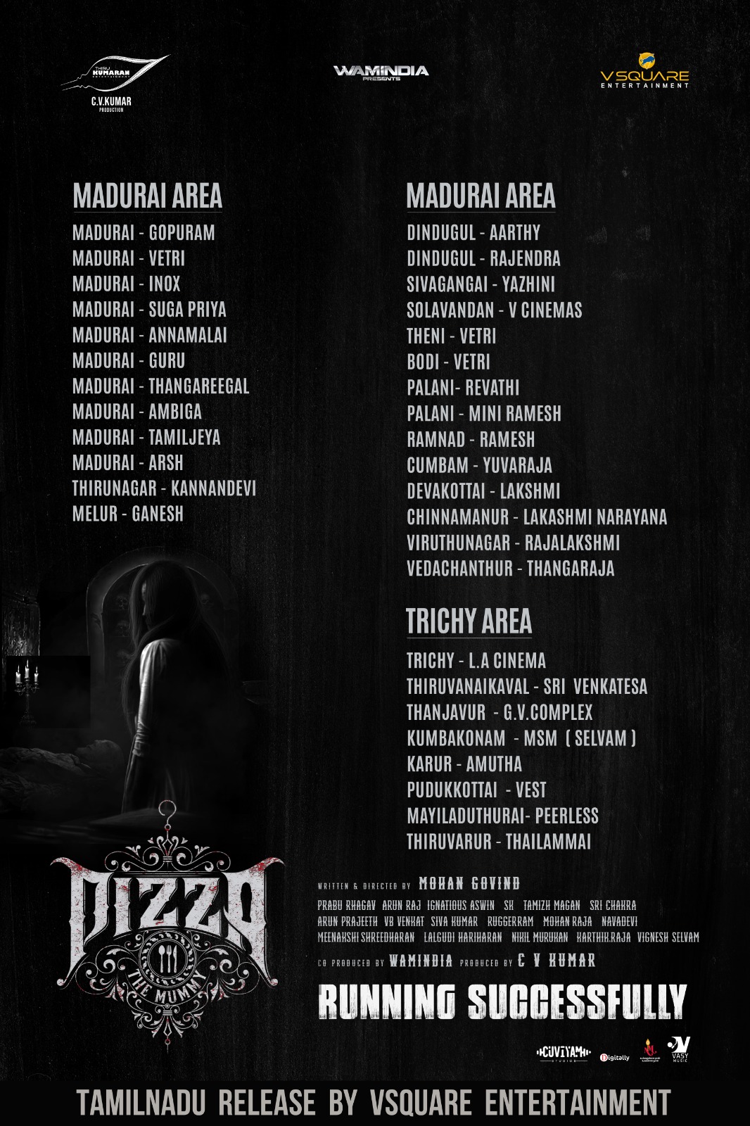 Pizza 3 The Mummy movie theatre list