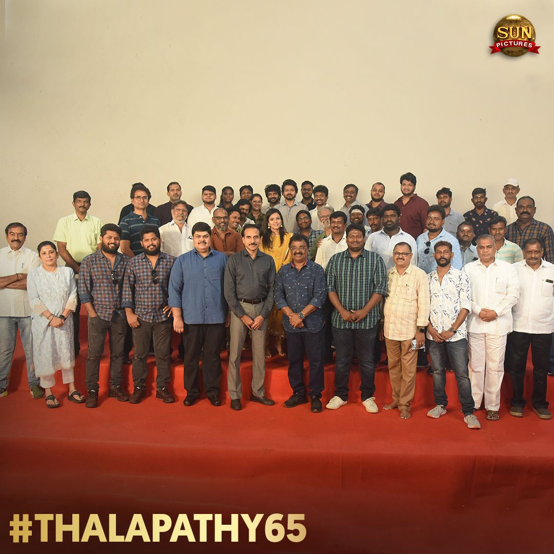Thalapathy65 Pooja Event | Vijay,Nelson,Pooja edge,SUN Pictures